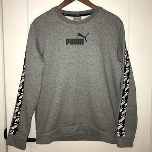 Classic Puma Crewneck With Sleeve Design